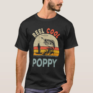 T-shirt Mens Reel Cool Poppy Pêcheur Daddy Père Day Vi