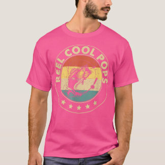 T-shirt Mens Reel Cool Pops Pêcher Poisson amusant Vintage