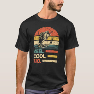 T-shirt Mens Reel Cool Tio Pêche Poisson Vintage