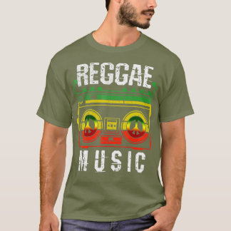 T-shirt Mens Reggae Music Peace One Love Rasta African