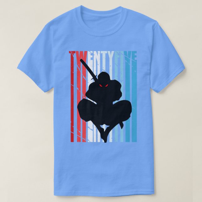 T-shirt Mens Retro 25e anniversaire pour Ninja Hommes Samu (Design devant)