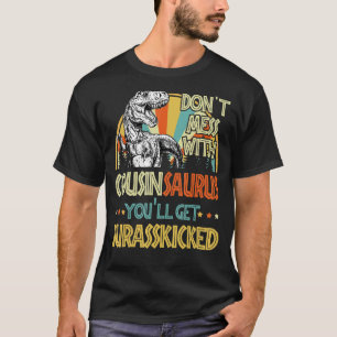 T-shirt Mens Retro Cousinsaurus Dinosaur Rex Vintage Faune
