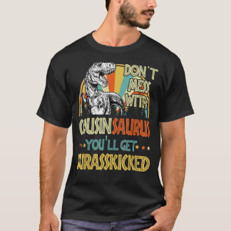 T-shirt Mens Retro Cousinsaurus Dinosaur Rex Vintage Faune
