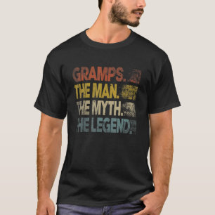 T-shirt Mens Retro Gramps Homme Mythe Légende Vintage Père