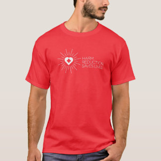 T-shirt Mens Retro Harm Reduction Saves Lives Vintage Men