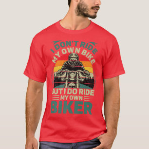 T-shirt Mens Retro Je ne roule pas sur mon propre vélo mai