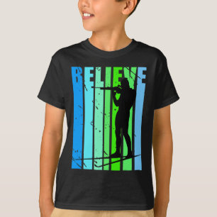 T-shirt Mens Retro Mens Biathlon Cible Tir Gun Ski S