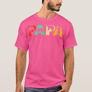 T-shirt Mens Retro Papa Ours Papa Drôle Ours Ours Papa Pèr