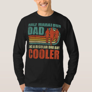 T-shirt Mens Retro Style Vintage Demi-Marathon Papa Père