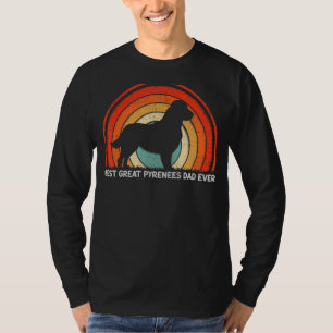 T-shirt Mens Retro Style Vintage Meilleurs Grands Pyrénées