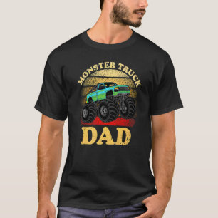 T-shirt Mens Retro Style Vintage Monster Truck Papa Père