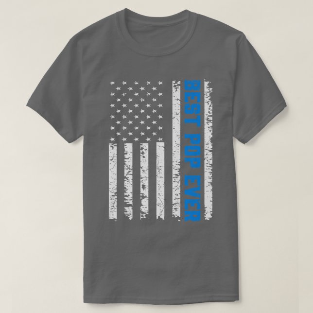 T-shirt Mens Retro US Best Pop Ever 4 juillet Père D (Design devant)