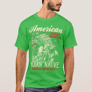 T-shirt Mens Retro Vintage American Motorcycle Indian pour