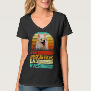 T-shirt Mens Retro Vintage Best American Eskimo Papa Jamai