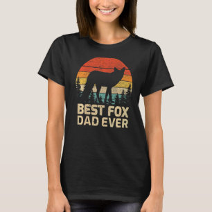 T-shirt Mens Retro Vintage Best Fox Papa Jamais Fête des p