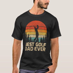 T-shirt Mens Retro Vintage Best Golf Papa Jamais Fête des 
