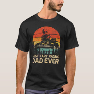 T-shirt Mens Retro Vintage Best Kart Racing Papa Jamais Fa
