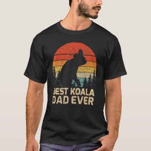 T-shirt Mens Retro Vintage Best Koala Papa Jamais Da Père