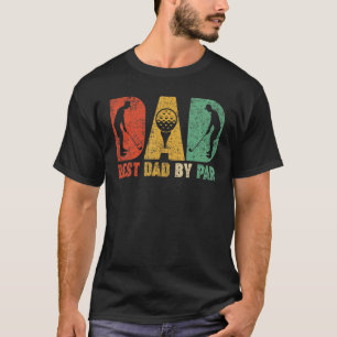 T-shirt Mens Retro Vintage Best Papa Par Par Golf Golfeur 