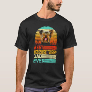T-shirt Mens Retro Vintage Best Yorkshire Terrier Papa Jam