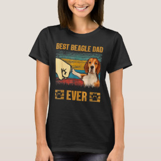 T-shirt Mens Retro Vintage Meilleur Beagle Papa Jamais Pèr