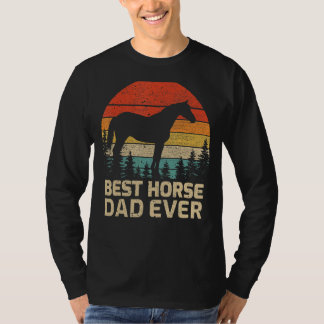 T-shirt Mens Retro Vintage Meilleur Cheval Papa Jamais Da