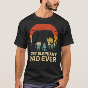 T-shirt Mens Retro Vintage meilleur éléphant papa jamais p