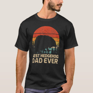 T-shirt Mens Retro Vintage Meilleur Hérisson Papa Jamais P