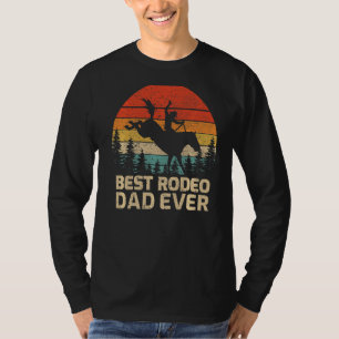 T-shirt Mens Retro Vintage Meilleur Rodéo Papa Jamais Da P