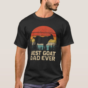T-shirt Mens Retro Vintage Meilleure chèvre Papa Jamais Pè