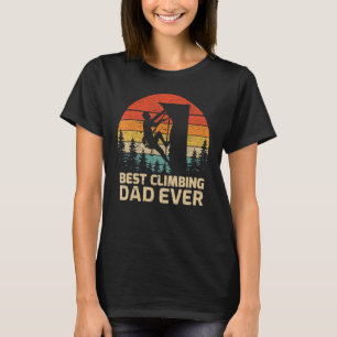 T-shirt Mens Retro Vintage Meilleure Escalade Papa Jamais