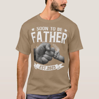 T-shirt Mens Retro Vintage Soon To Be Father Est 2023 Men