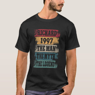T-shirt Mens Richard 1997 25 ans 25e anniversaire Décorati