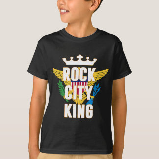 T-shirt Mens Rock City King St. Thomas États-Unis Virgi