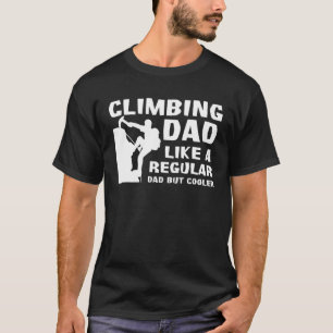T-shirt Mens Rock Escalade Papa Bouldering Climber Pères