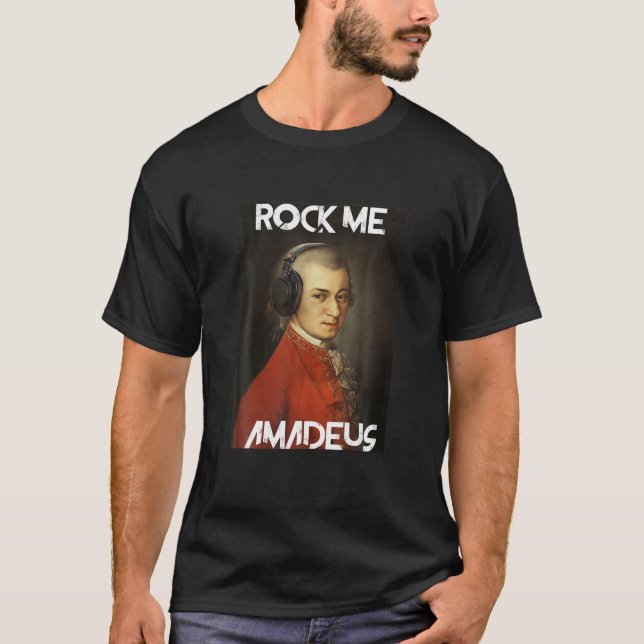 T-shirt Mens Rock Me Amadeus - Wolfgang Amadeus Mozart Pia (Devant)