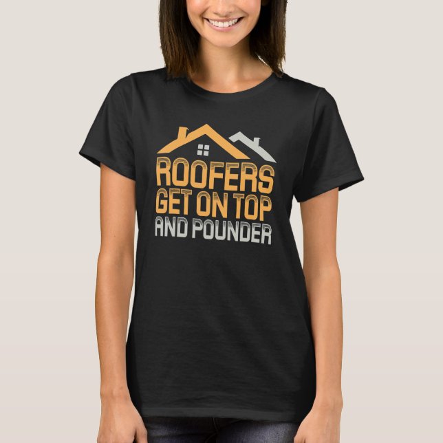T-shirt Mens Roofer Mens Roofing  Roofer (Devant)