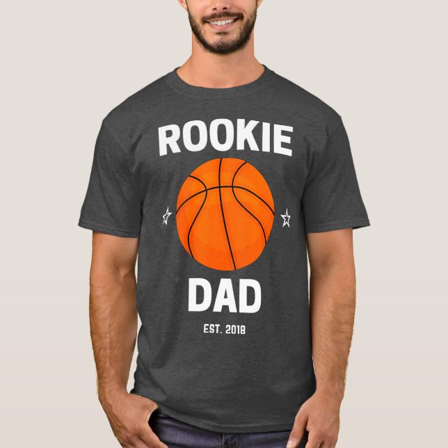 T-shirt Mens Rookie Papa Basketball Lover 2018 Nouveau Pap (Devant)