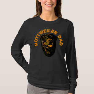 T-shirt Mens Rottweiler Rottie Papa papa papa père père