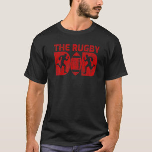 T-shirt Mens Rugby Sports Style Vintage Le Rugby Papa Gras