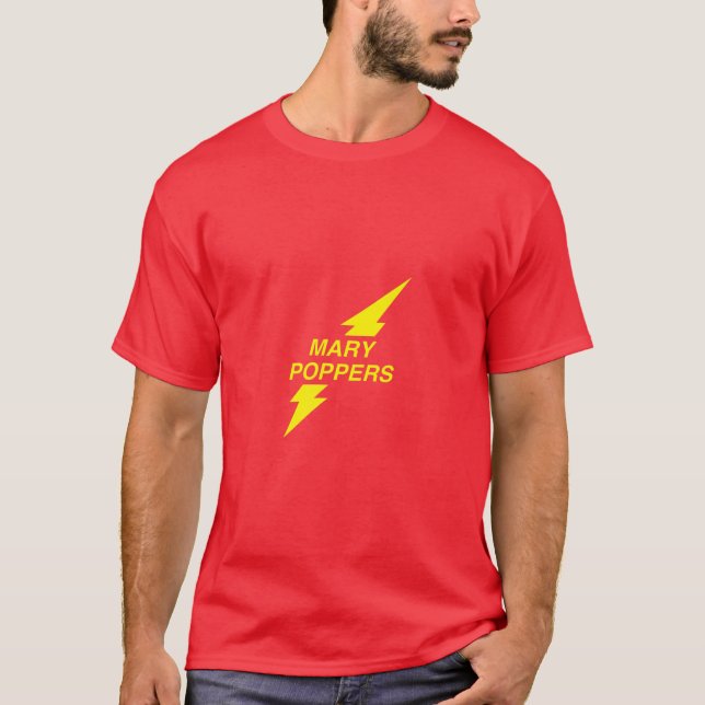 T-shirt Mens Rush Poppers Liquide Encens Mary Poppers Gay (Devant)