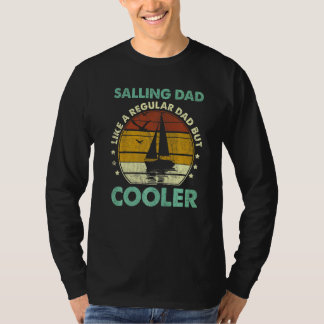 T-shirt Mens Sailing Papa Sailboat Fête des pères de navig