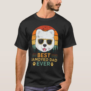 T-shirt Mens Samoyed Chien Vintage Meilleur Samoyed Papa P
