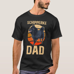 T-shirt Mens Schipperke Papa Schipperkes Propriétaire Chie
