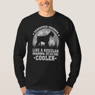 T-shirt Mens Schnauzer Grandpa Schnauzer Vintage Chien Fat