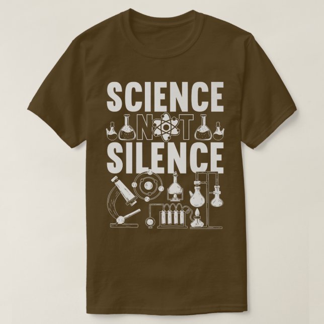 T-shirt Mens Science pas Silence Premium (Design devant)