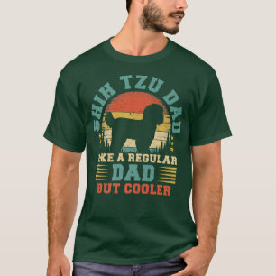 T-shirt Mens Shih Tzu Papa Drôle Vintage Shih Tzu Chien Fa