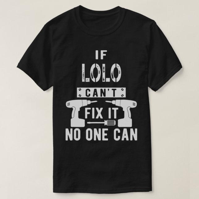 T-shirt Mens Si Lolo ne peut pas le Wi-Fi Personne ne peut (Design devant)