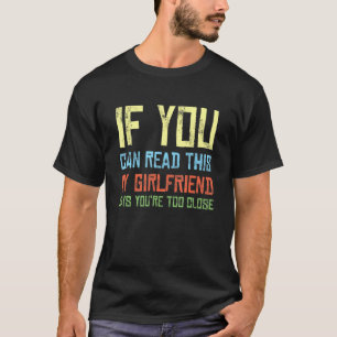 T-shirt Mens Si Vous Pouvez Lire Cela Ma Petite Amie Vous