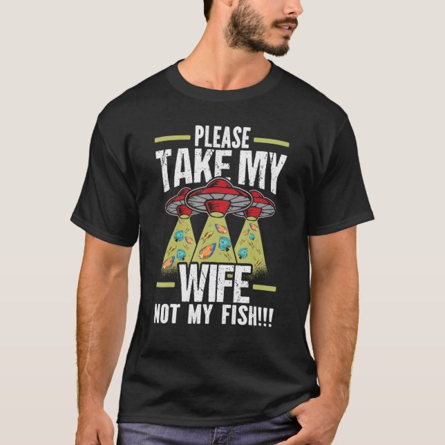T-shirt Mens S'Il Vous Plaît Prendre Ma Femme Pas Mon Mari (Devant)